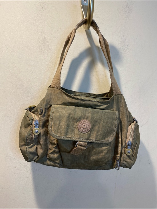 Kipling Handbags - Kipling Canvas Multi-Pocket Shoulder Bag With Long Strap